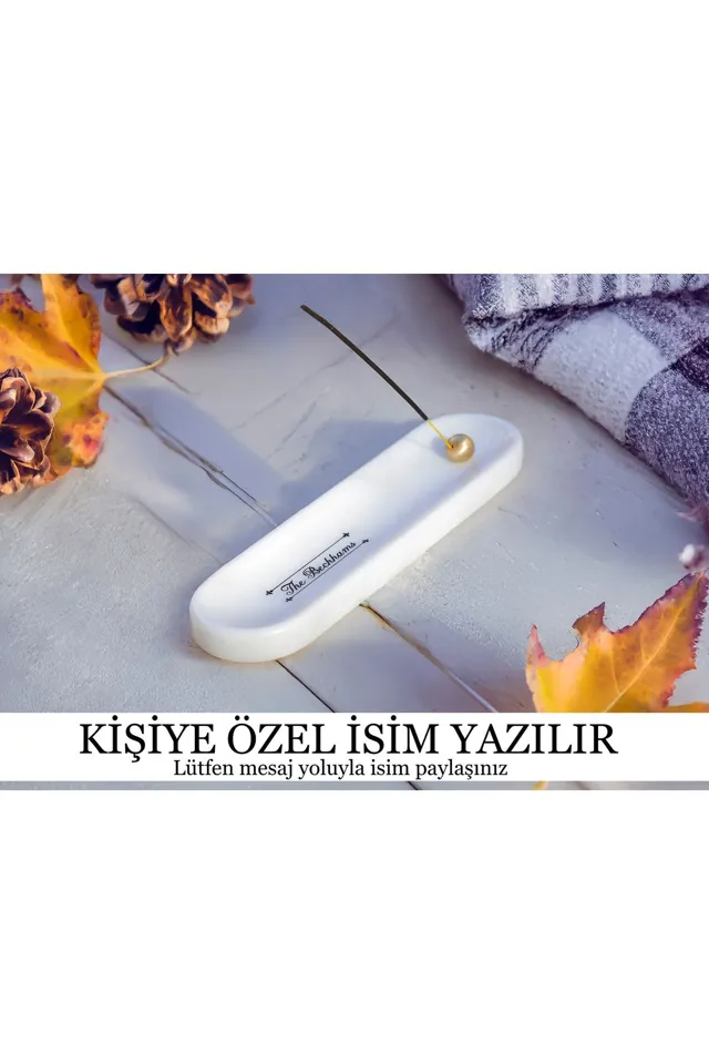 Marbelix Dyana Mermer Tütsülük Pirinçli 30cm - Kişiselleştirilebilir - Özel Mesajla İsim ve Tarih Belirtiniz