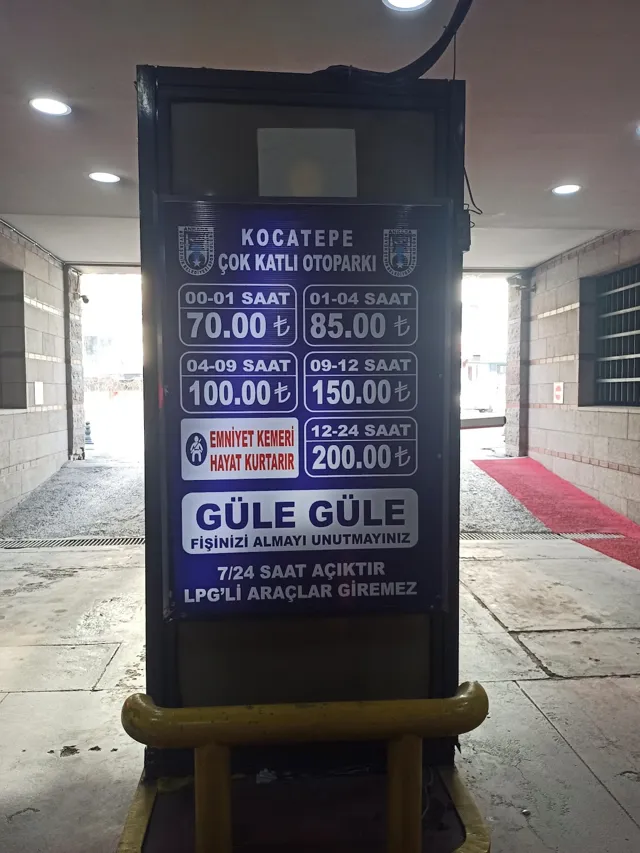 KOCATEPE ÇOK KATLI OTOPARK (ANKARA BÜYÜKŞEHİR BELEDİYESİ SPOR KULÜBÜ İKTİSADİ İŞLETMESİ)